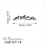 Wallity Mountain View - 1 Escultura de pared de metal negra